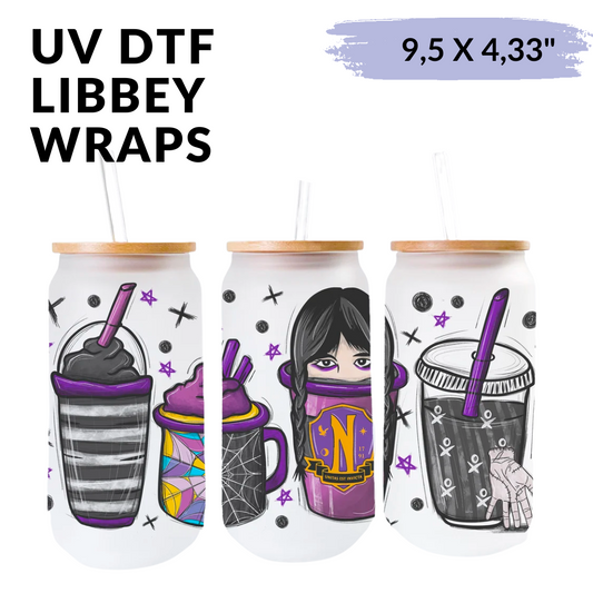 Cup Wrap Uv Dtf Sticker -  Nevermore Merlin libbey cup Wrap