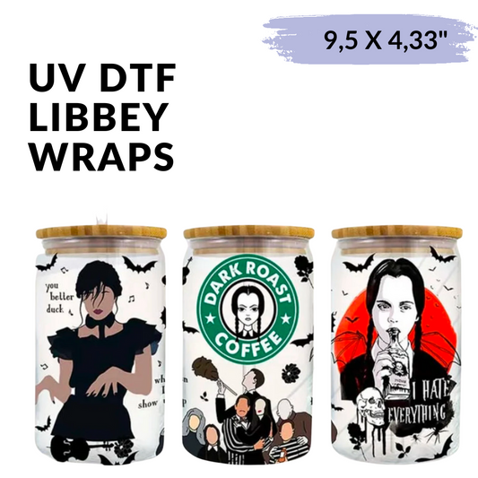 Cup Wrap Uv Dtf Sticker - Merlin Dark Roast libbey cup Wrap