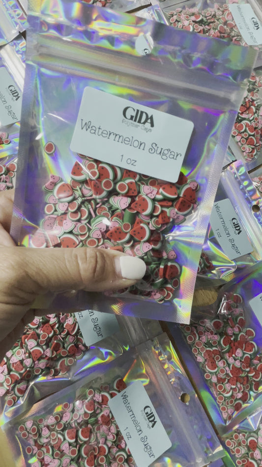 Watermelon Sugar Polymer clay 1 oz