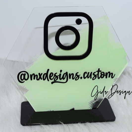 Acrylic Desk Sign 6 inches - GIDA DESIGN 