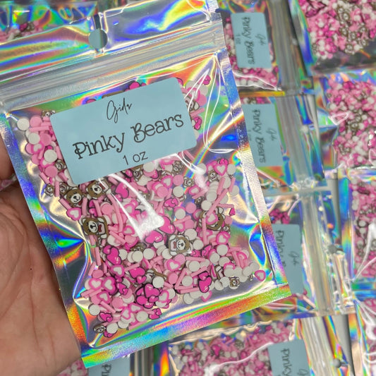 Pinky Bears Polymer clay 1 oz - GIDA DESIGN 