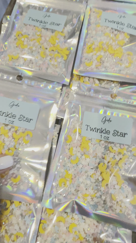 Twinkle Star Polymer clay 1 oz