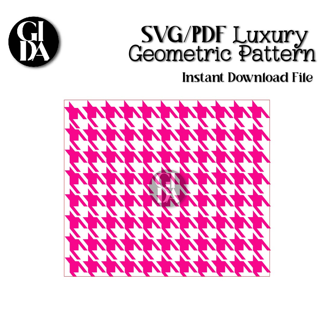 SVG/PDF BURST LUXURY Geometric Pattern - 20 oz straight tumbler - GIDA DESIGN 