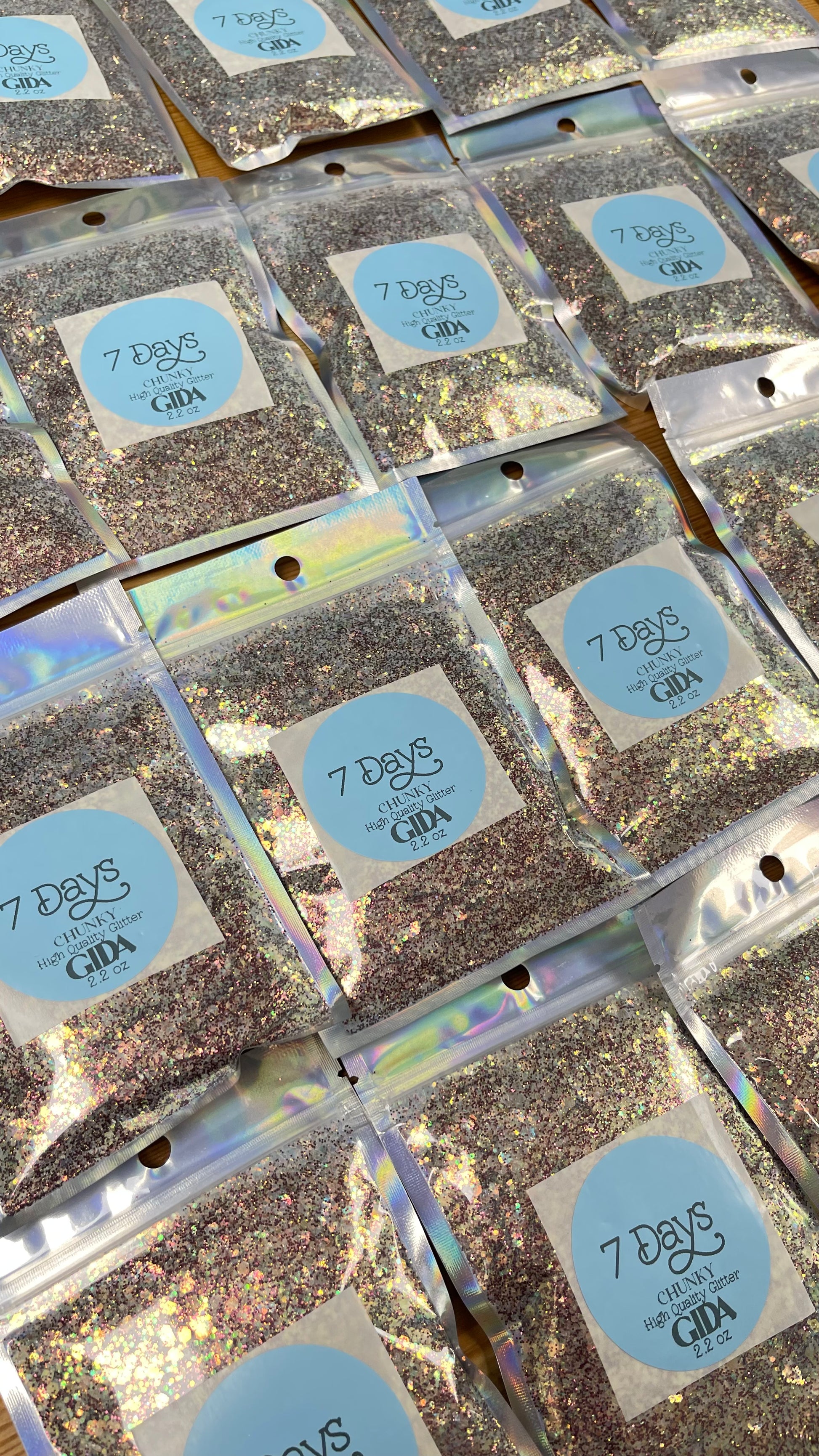 7 Days Chunky Glitter - 2.2 oz - GIDA DESIGN 