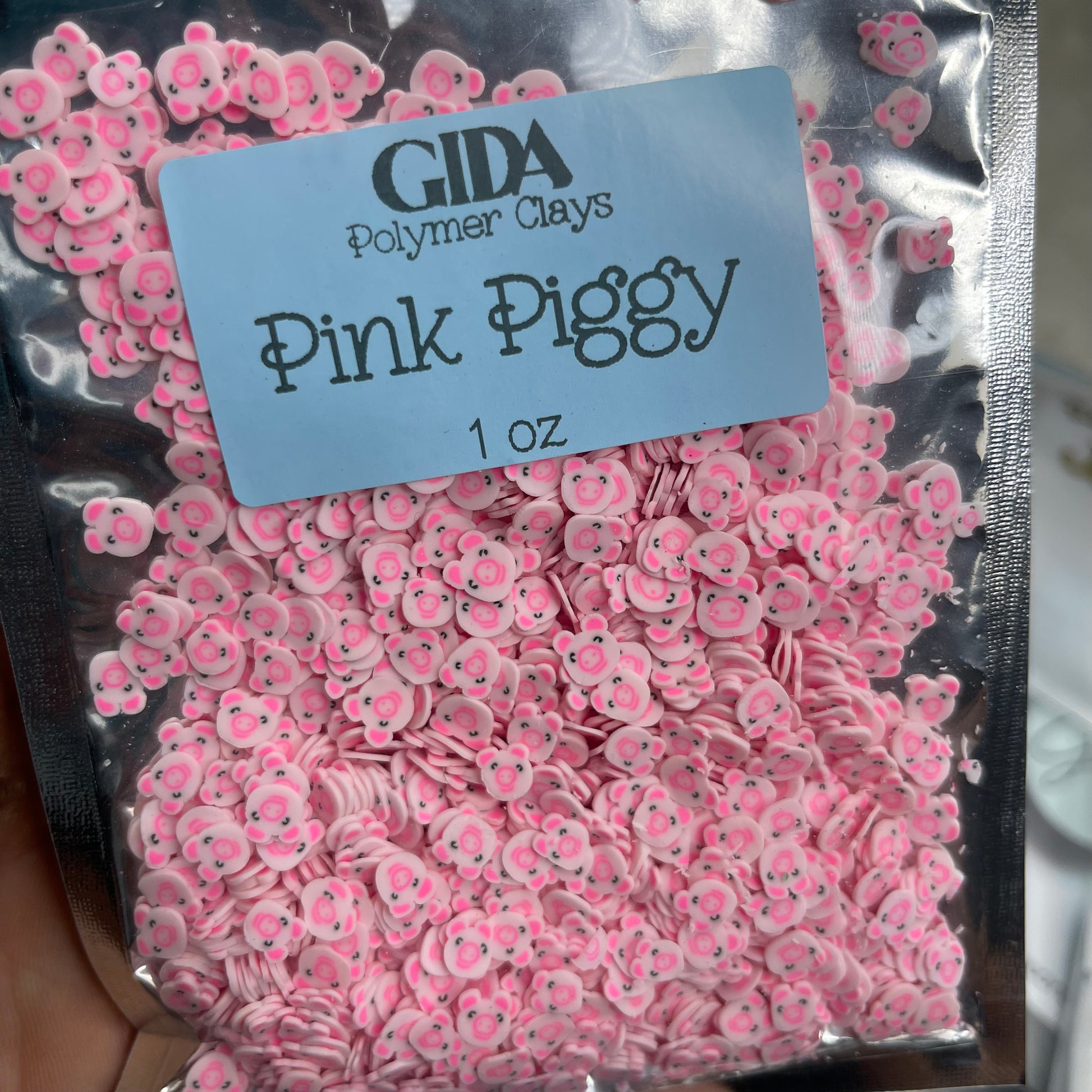 Pink Piggy Polymer clay 1 oz - GIDA DESIGN 