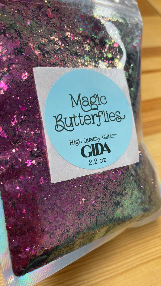 Magic Butterflies Chunky Glitter - 2.2 oz - GIDA DESIGN 