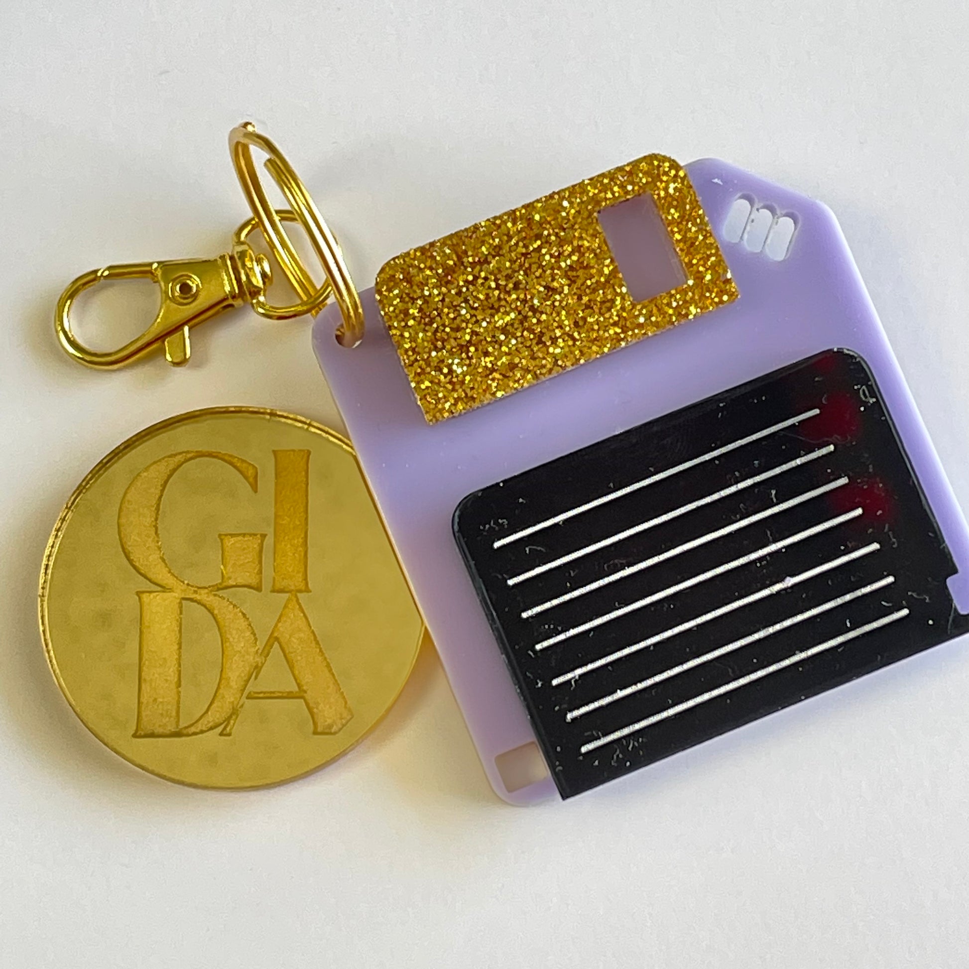 Diskette - Smart keychain Acrylic tags - GIDA DESIGN 