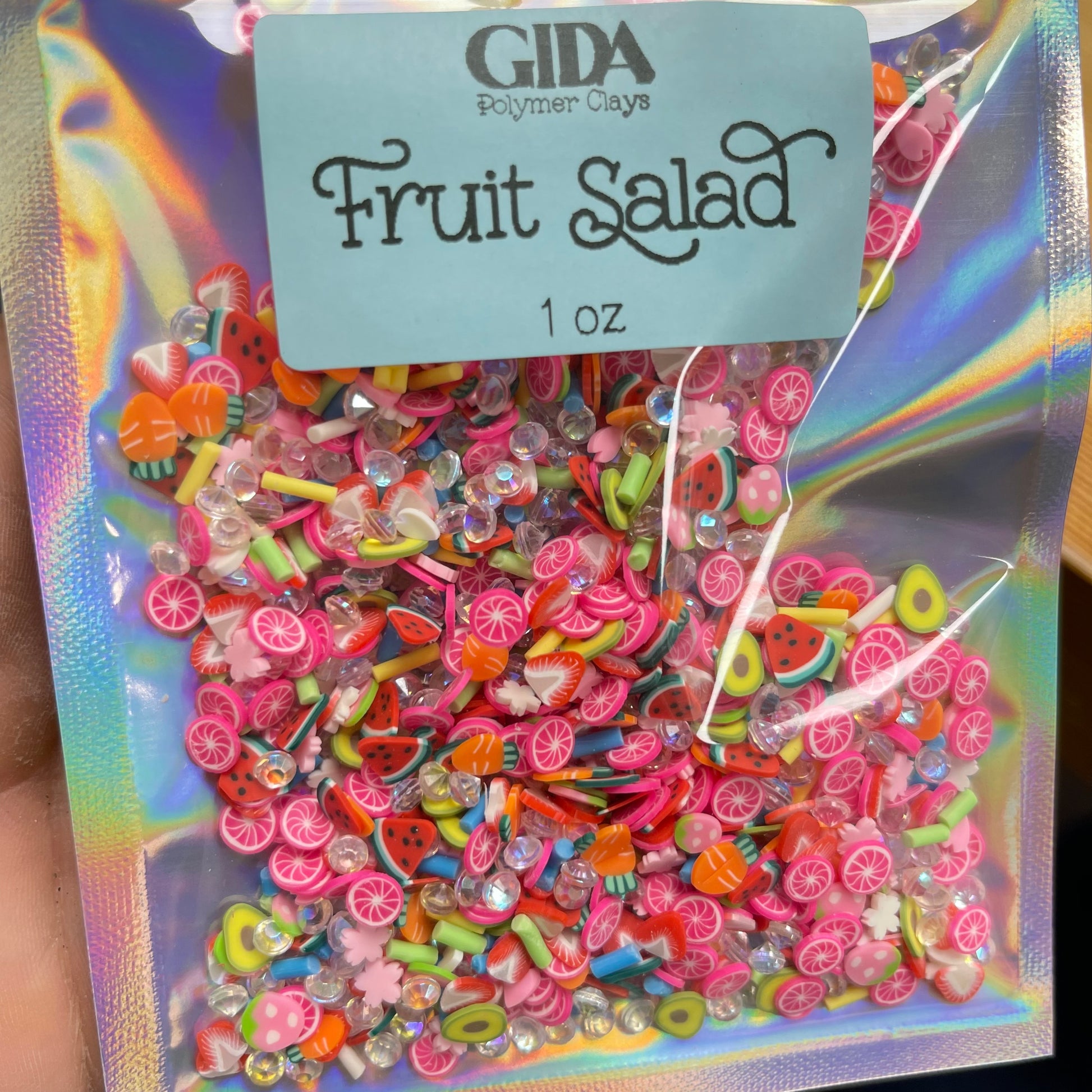 Fruit Salad Polymer clay 1 oz - GIDA DESIGN 