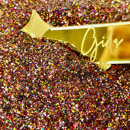 Crazy Mocha Fine Glitter - 2 oz - GIDA DESIGN 