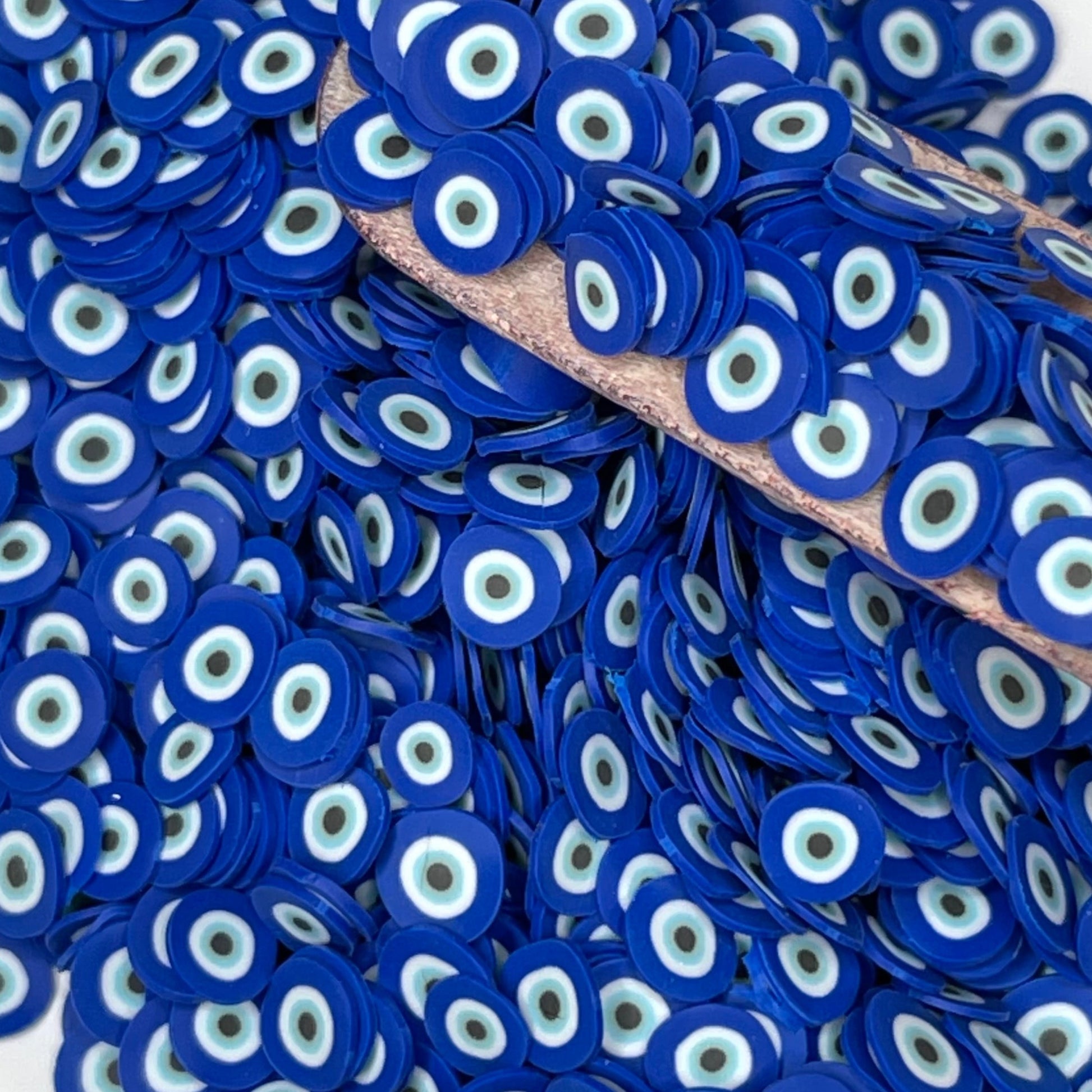 Blue Turkish Eyes Polymer clay 1 oz - GIDA DESIGN 