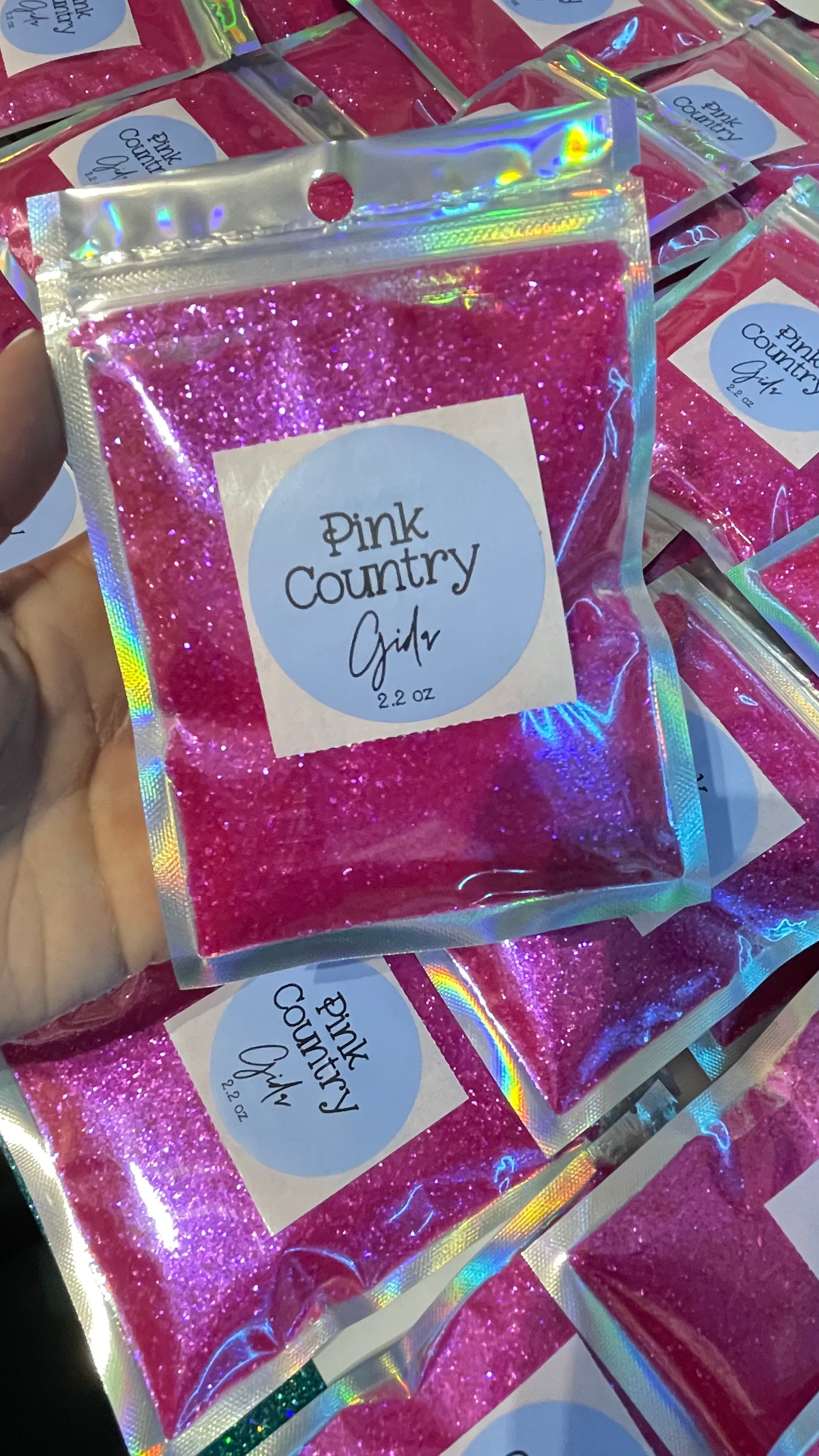Pink Country Glitter - 2 oz - GIDA DESIGN 