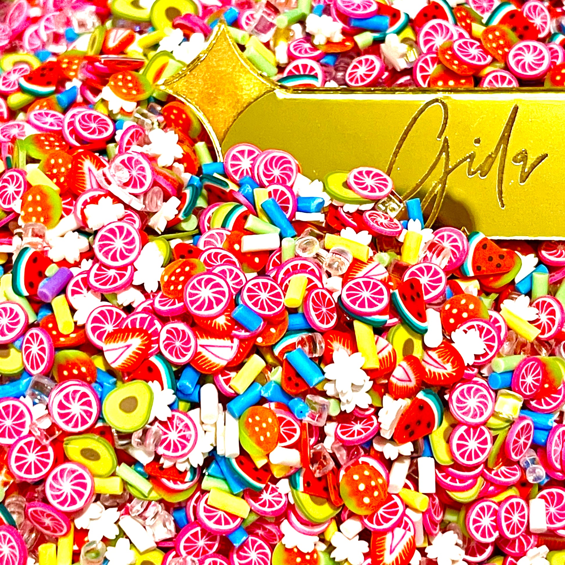 Fruit Salad Polymer clay 1 oz - GIDA DESIGN 