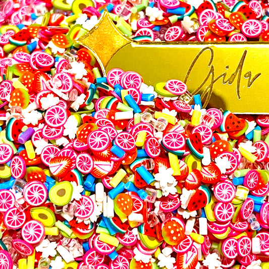 Fruit Salad Polymer clay 1 oz - GIDA DESIGN 