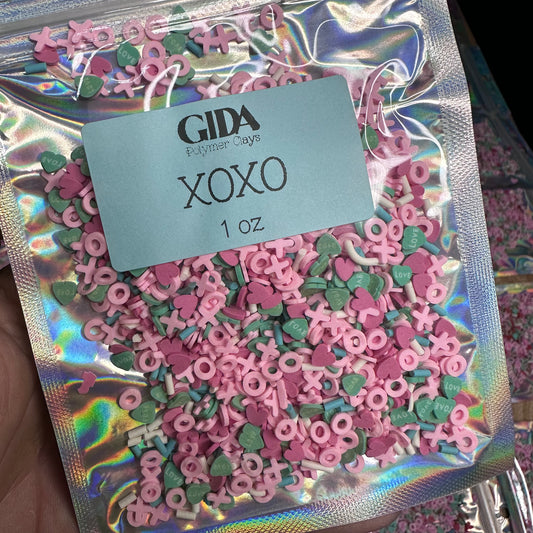 XOXO Polymer clay 1 oz