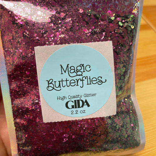 Magic Butterflies Chunky Glitter - 2.2 oz - GIDA DESIGN 