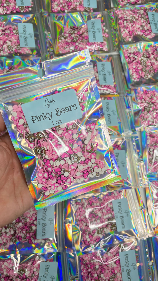 Pinky Bears Polymer clay 1 oz - GIDA DESIGN 