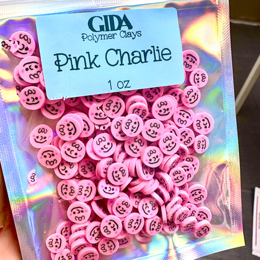 Pink Charlie Polymer clay 1 oz