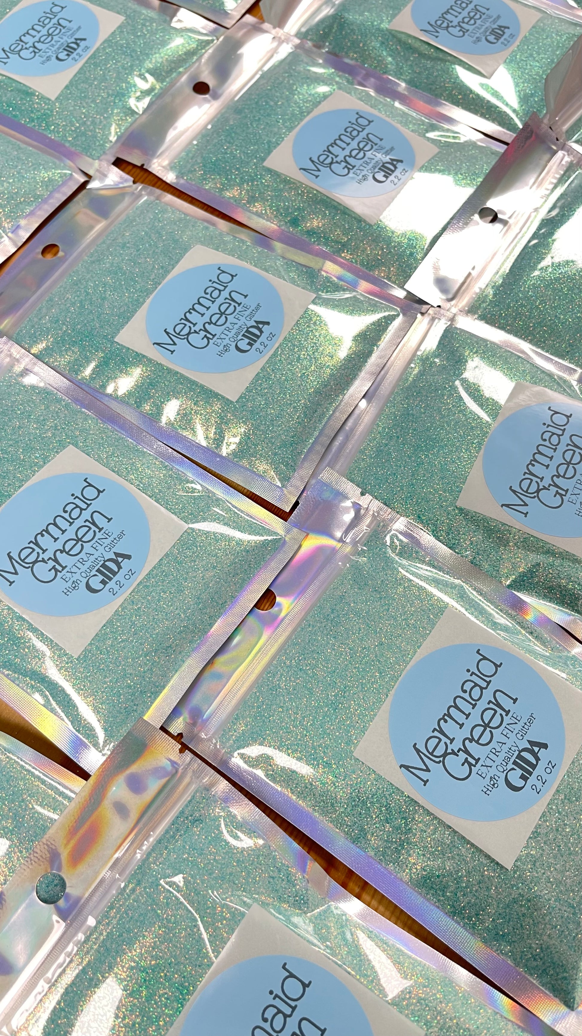 Mermaid Green Glitter - 2.2 oz - GIDA DESIGN 