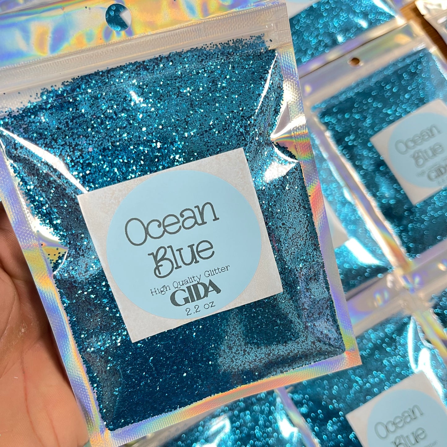 Ocean Blue Fine Glitter - 2.2 oz - GIDA DESIGN 