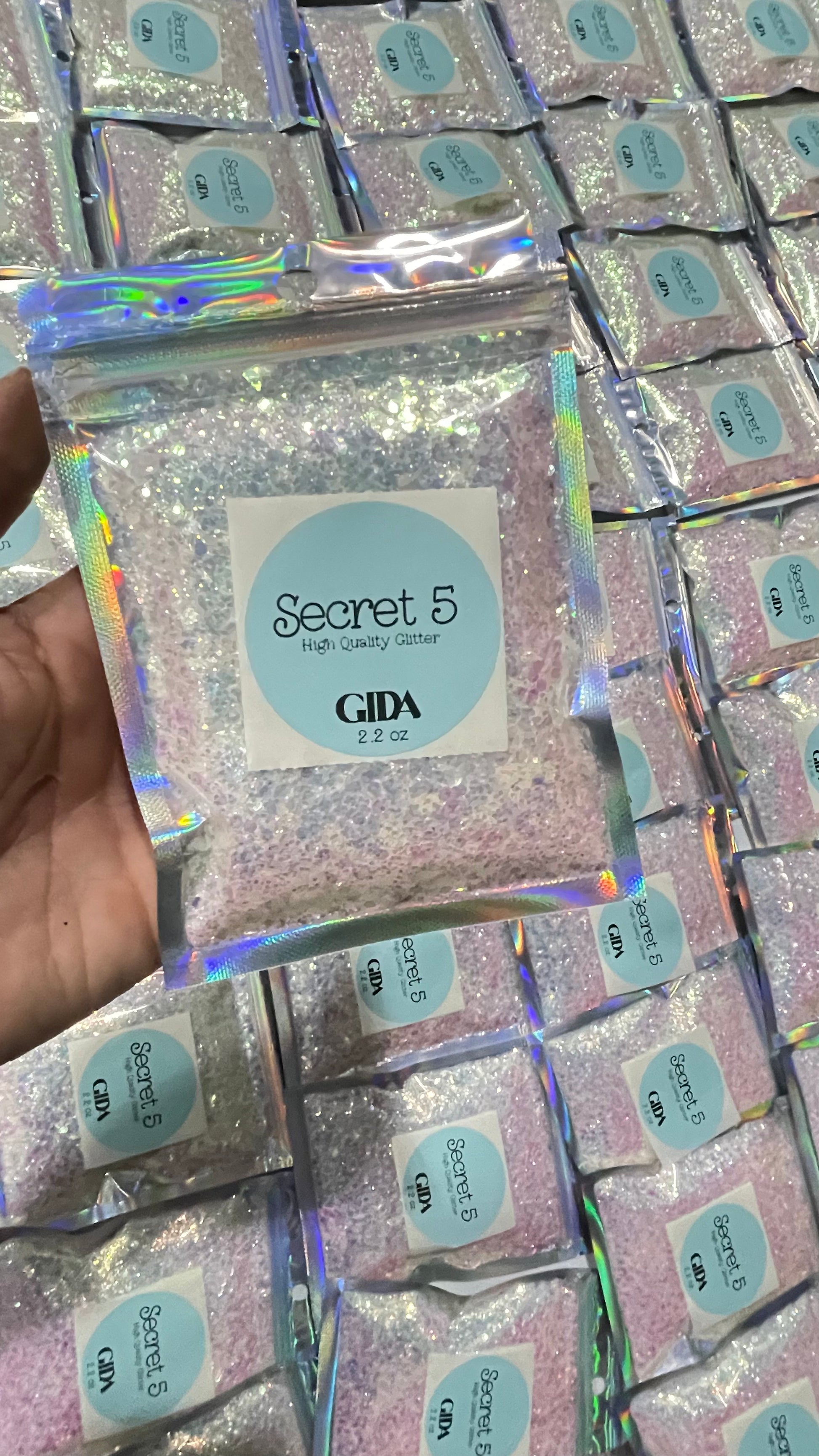Secret 5 Opal Chunky Glitter - 2 oz - GIDA DESIGN 