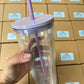 24 OZ Acrylic Double Wall Cup / PRE HOLED. Great for Snowglobes Tumblers. - GIDA DESIGN 