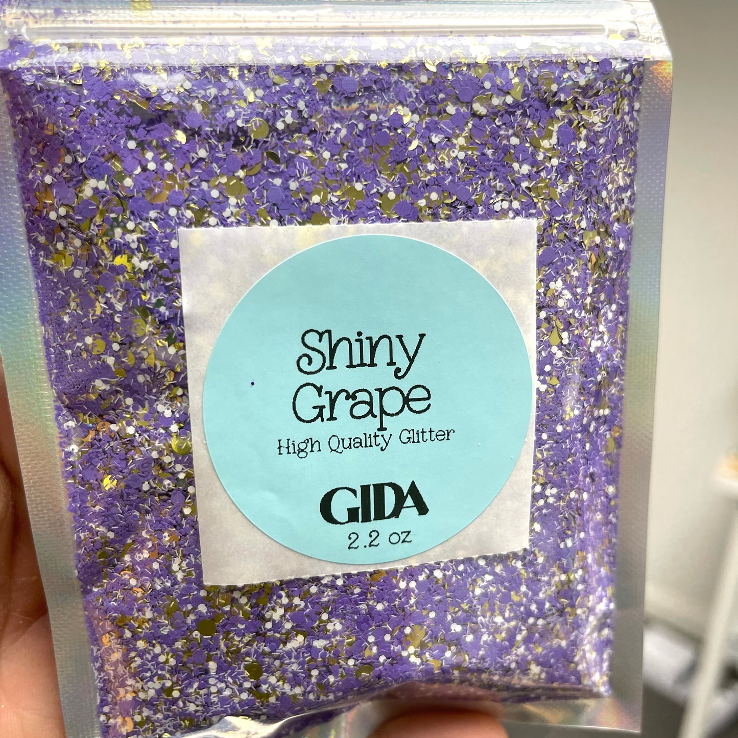 Shiny Grape Chunky Glitter - 2 oz - GIDA DESIGN 
