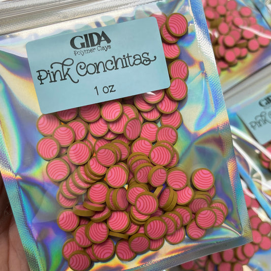 Pink Conchita Polymer clay 1 oz - GIDA DESIGN 
