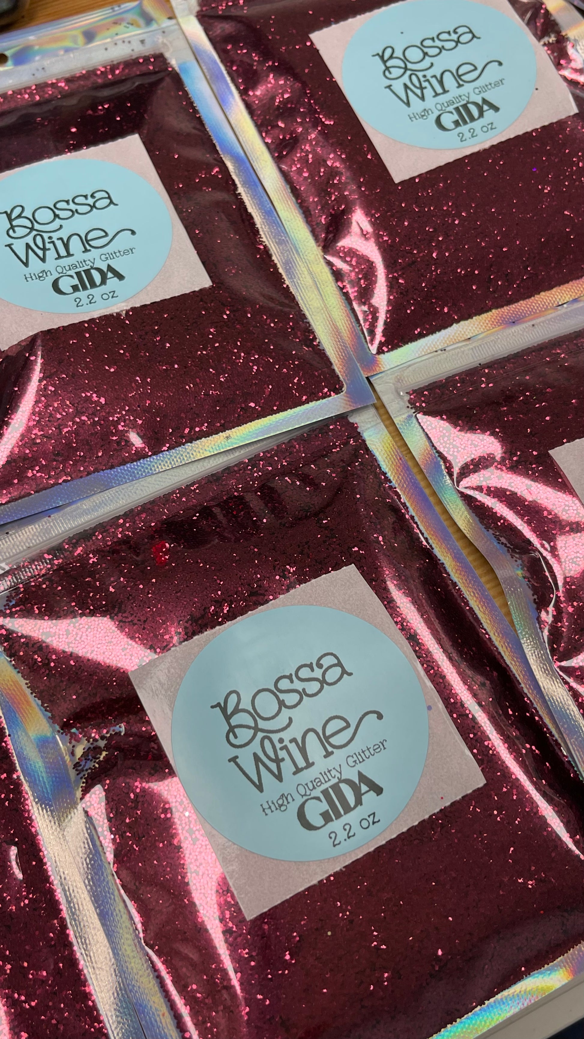 Bossa Wine Glitter - 2.2 oz - GIDA DESIGN 