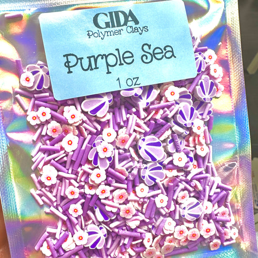 Purple Sea Polymer clay 1 oz