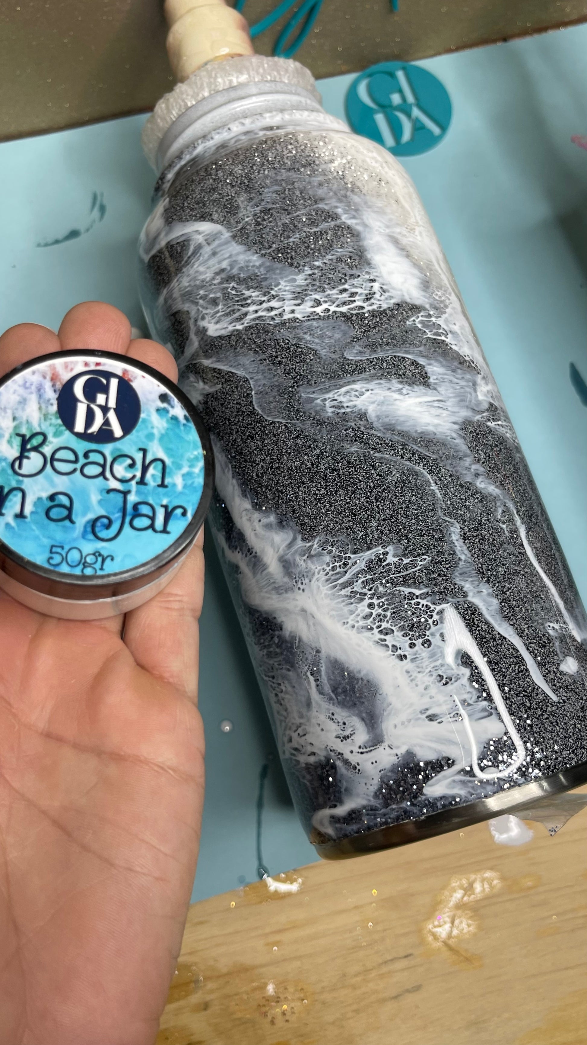 Beach in a Jar/Create Cells and Waves, Resin Art Paste - 50gr - GIDA DESIGN 