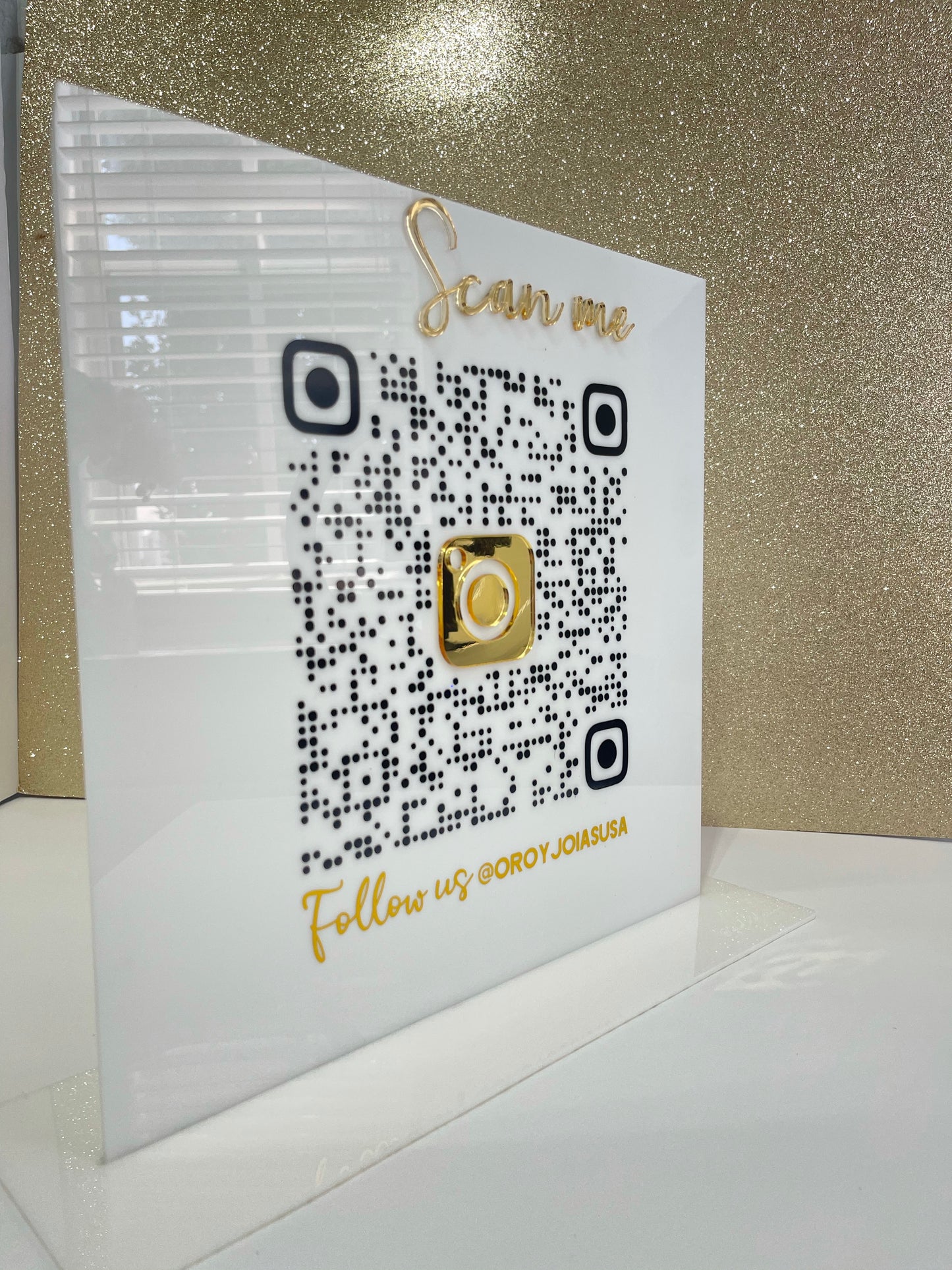 QR SIGN 12 inches “squared shape” - GIDA DESIGN 