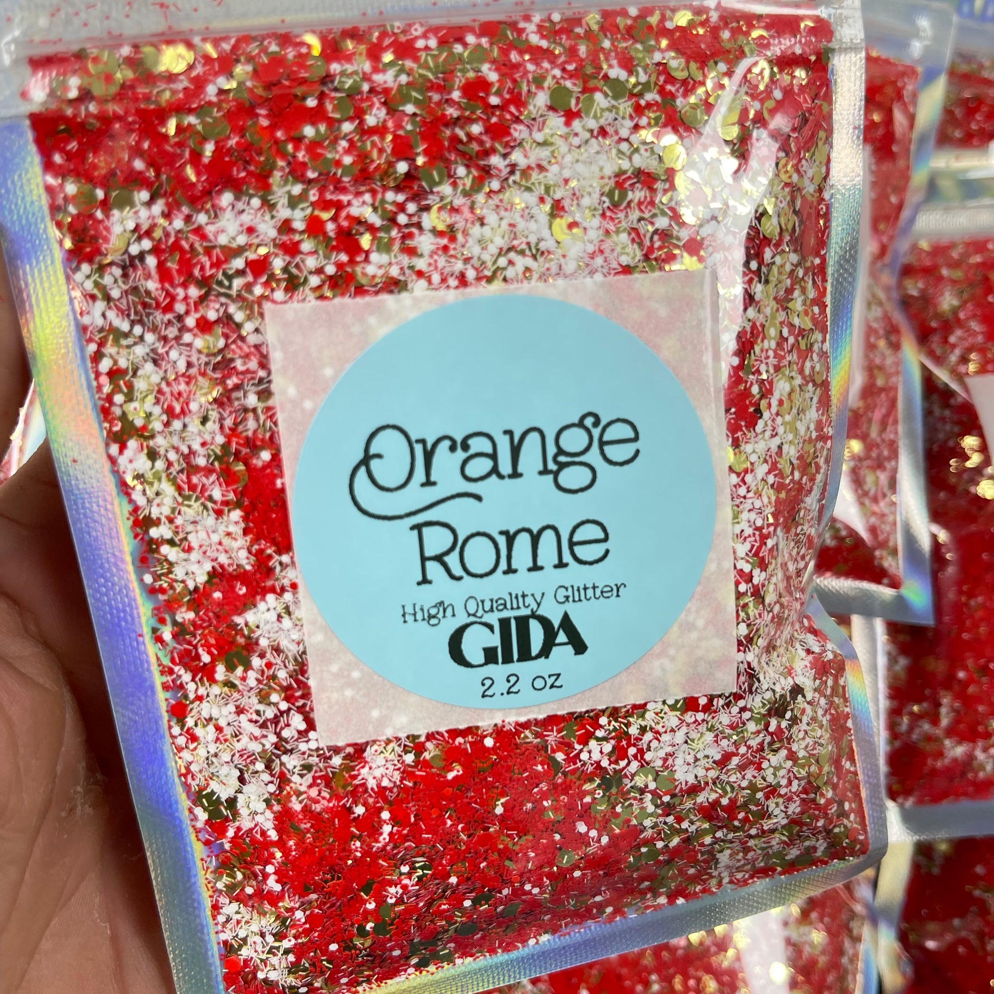 Orange Rome Chunky Glitter - 2.2 oz - GIDA DESIGN 