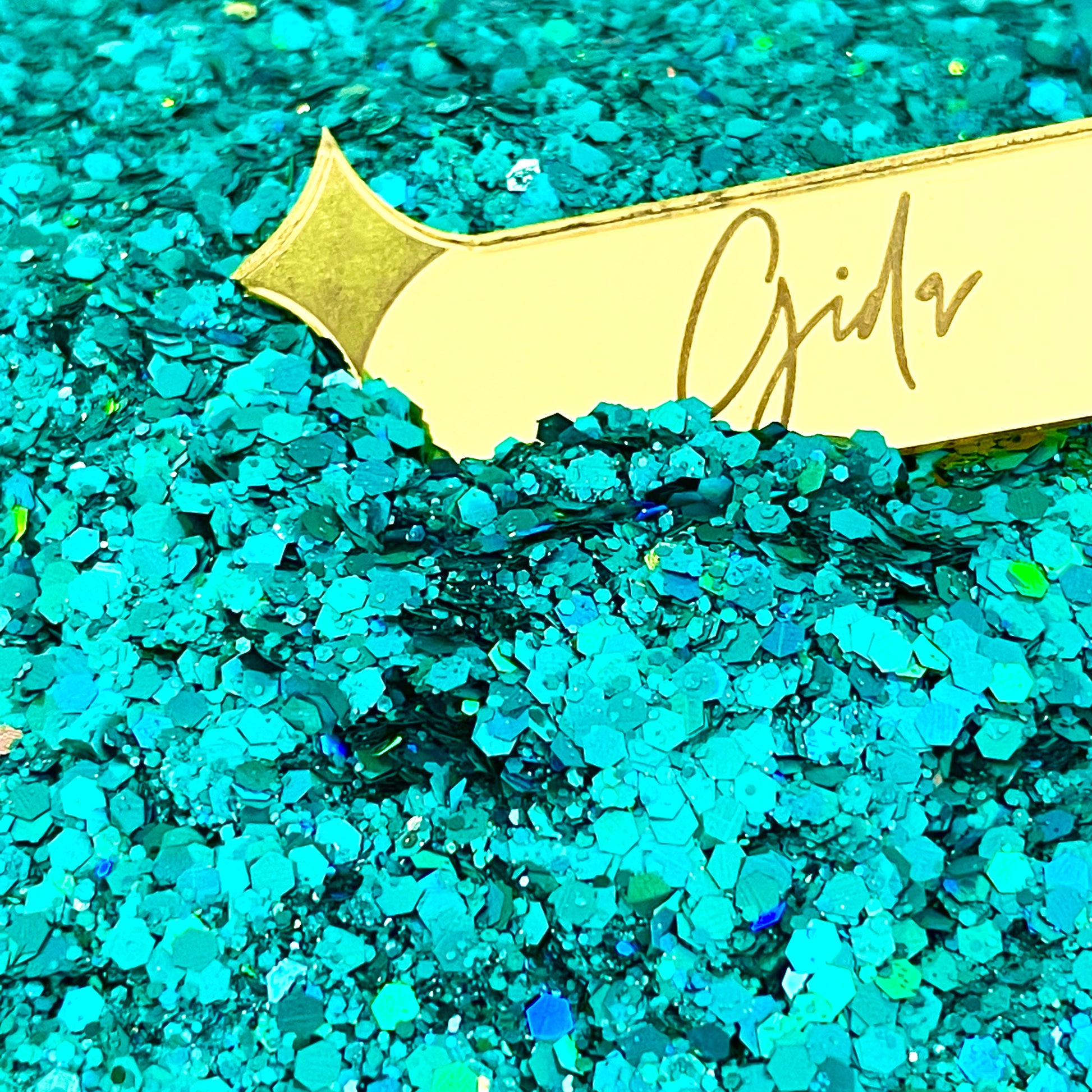Turquoise Chunky Glitter - 2 oz - GIDA DESIGN 
