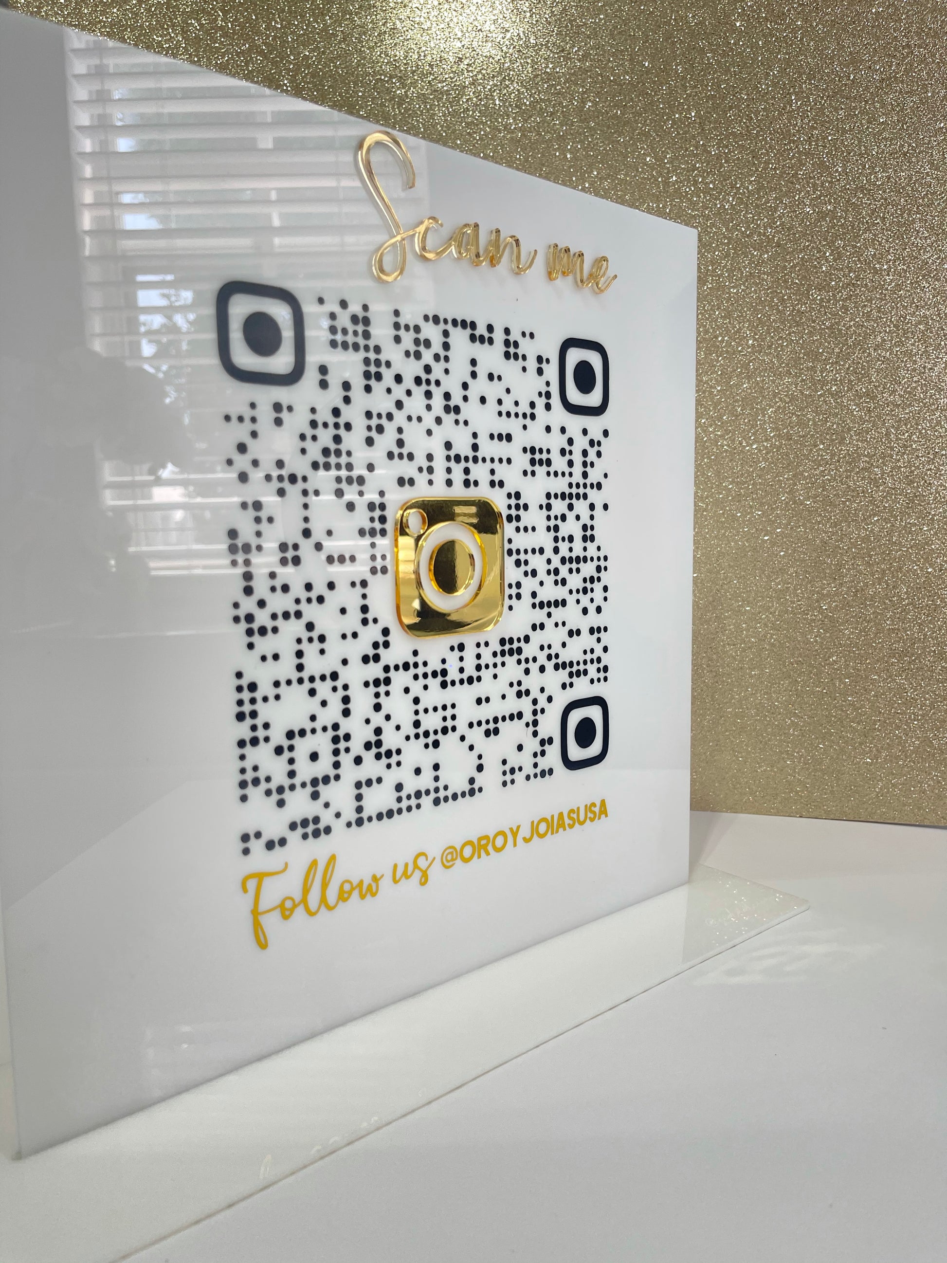 QR SIGN 12 inches “squared shape” - GIDA DESIGN 