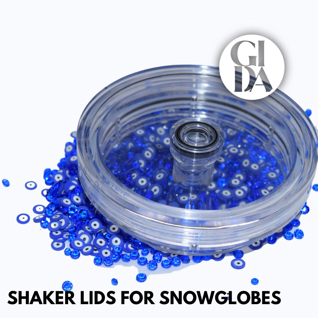 Shaker Lid/Acrylic Double Wall/Double Wall Snow globes Lids - GIDA DESIGN 