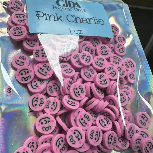 Pink Charlie Polymer clay 1 oz