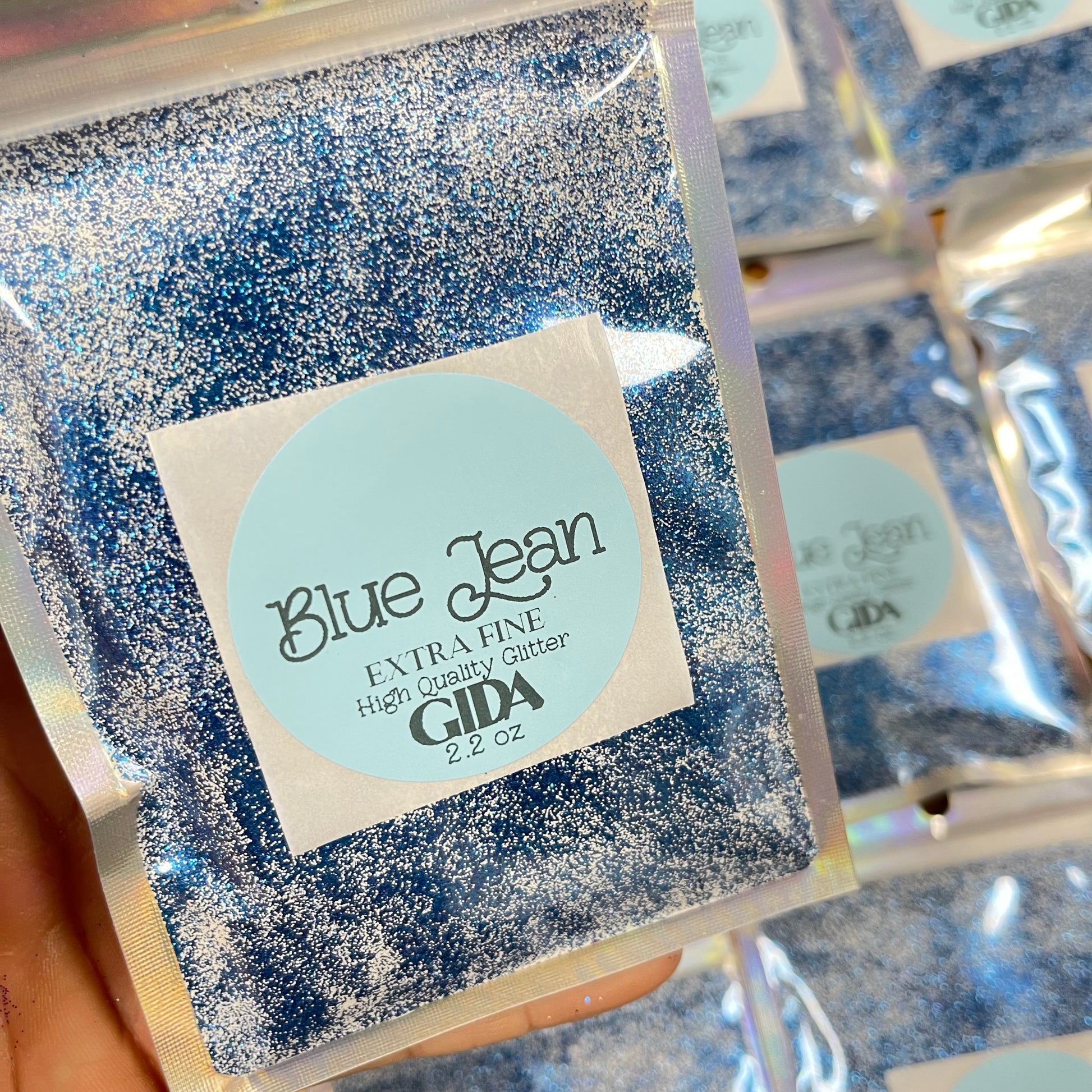 Blue Jean Extra Fine Glitter - 2.2 oz - GIDA DESIGN 