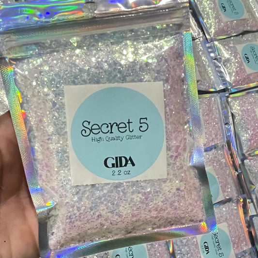 Secret 5 Opal Chunky Glitter - 2 oz - GIDA DESIGN 