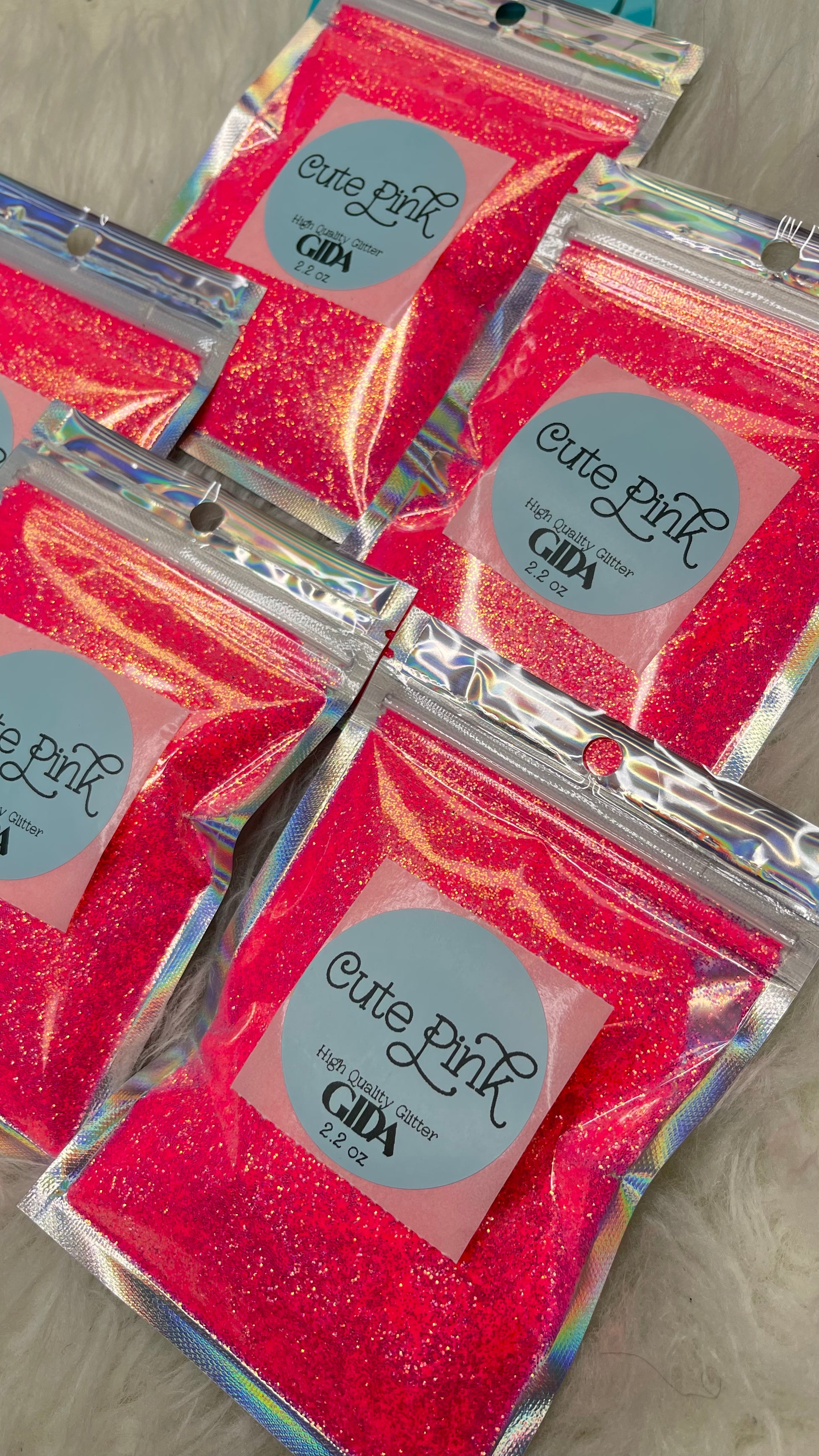 Cute Pink Glitter - 2.2 oz - GIDA DESIGN 