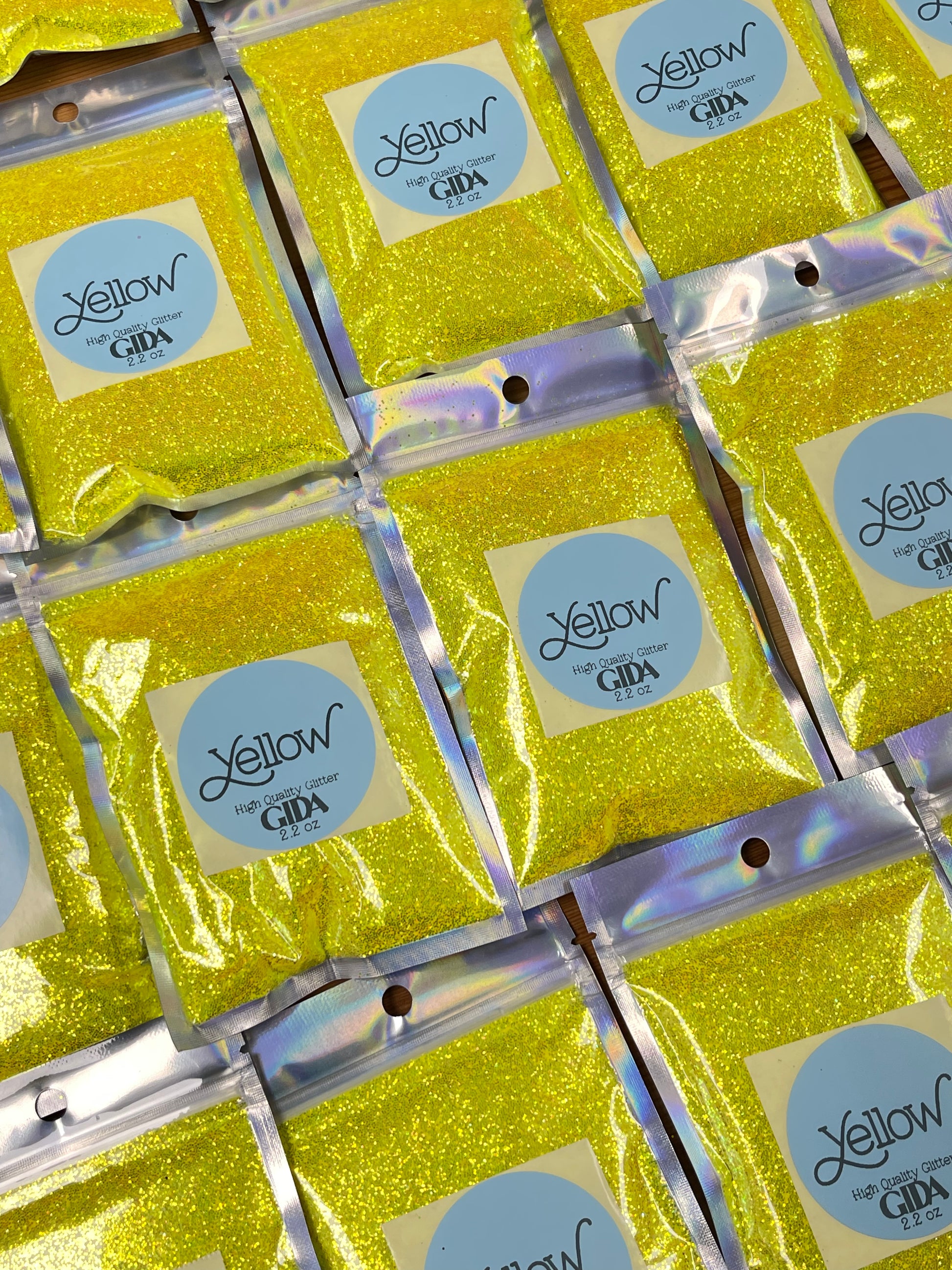 Yellow Glitter  - 2.2 oz - GIDA DESIGN 