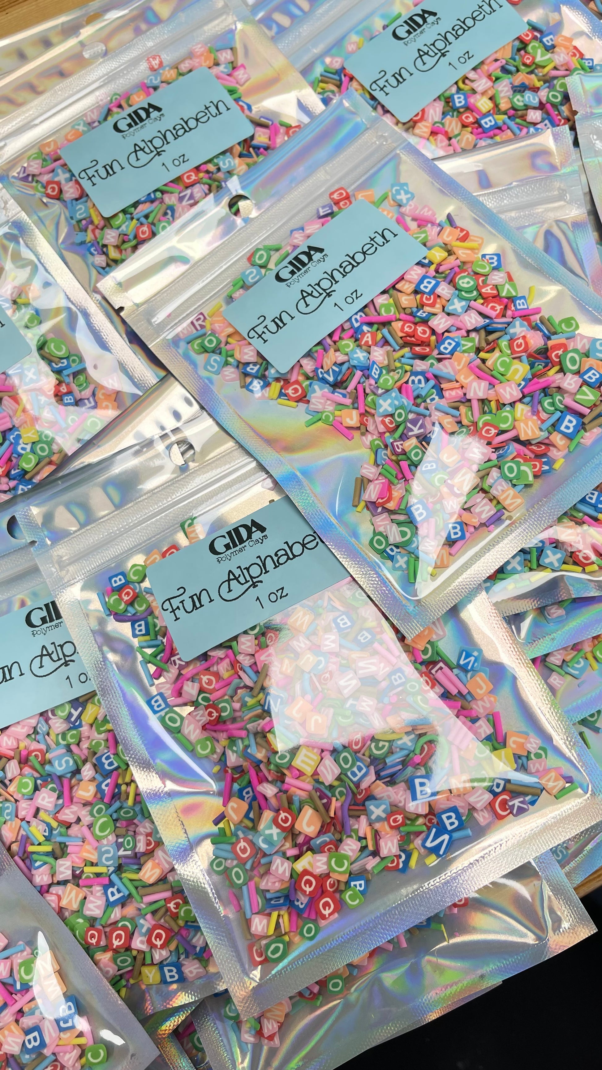 Fun Alphabet - Polymer clay 1 oz - GIDA DESIGN 