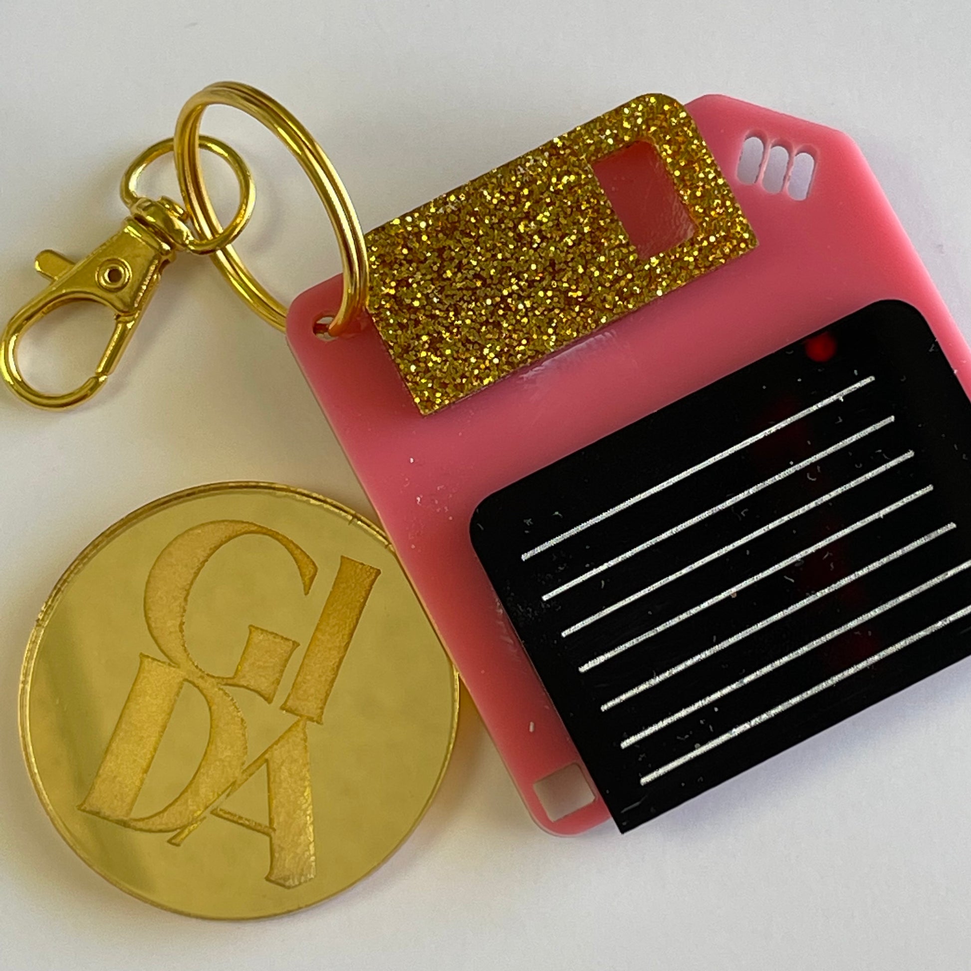 Diskette - Smart keychain Acrylic tags - GIDA DESIGN 