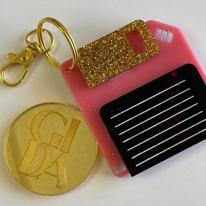 Diskette - Smart keychain Acrylic tags - GIDA DESIGN 