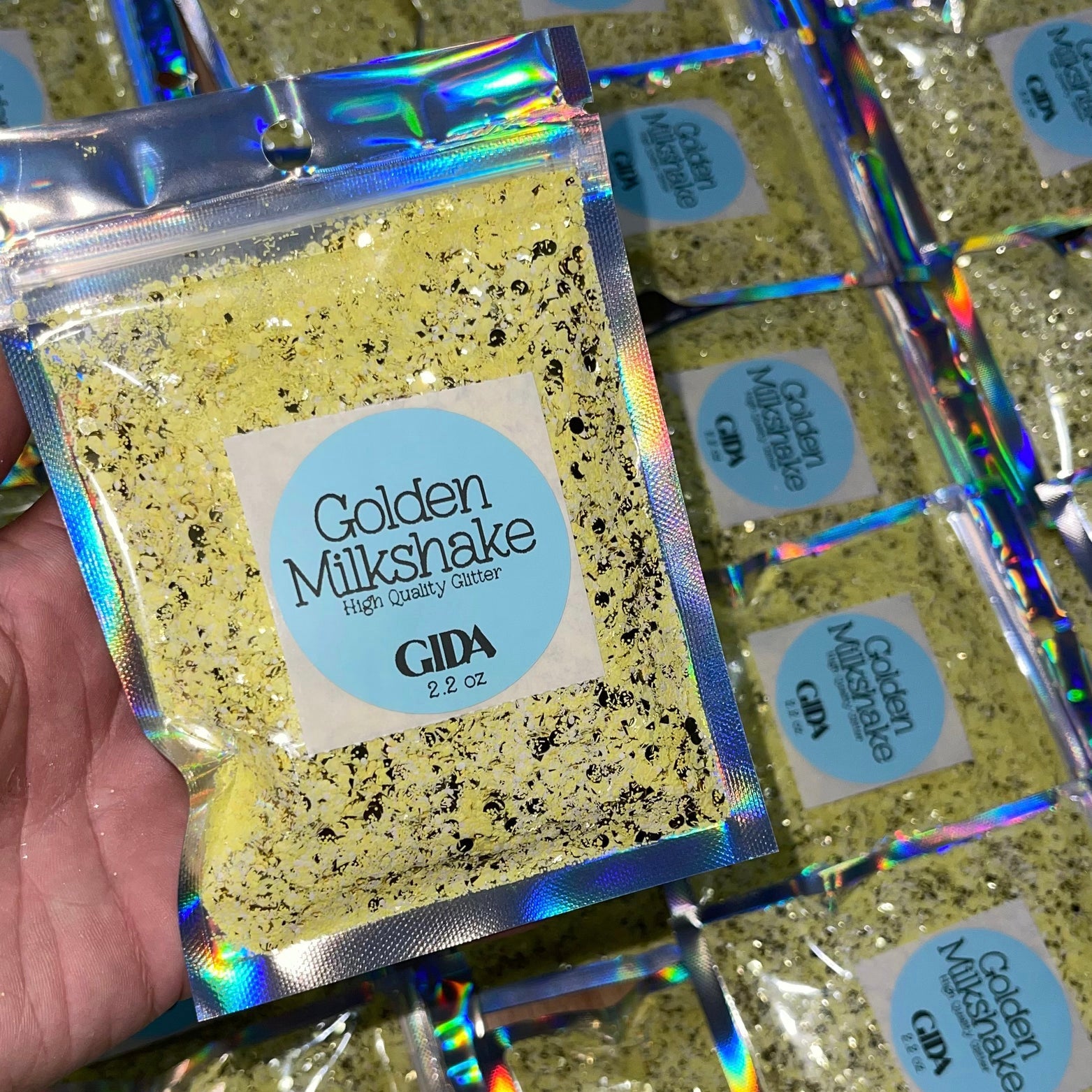 Golden Milkshake Chunky Glitter - 2.2 oz - GIDA DESIGN 