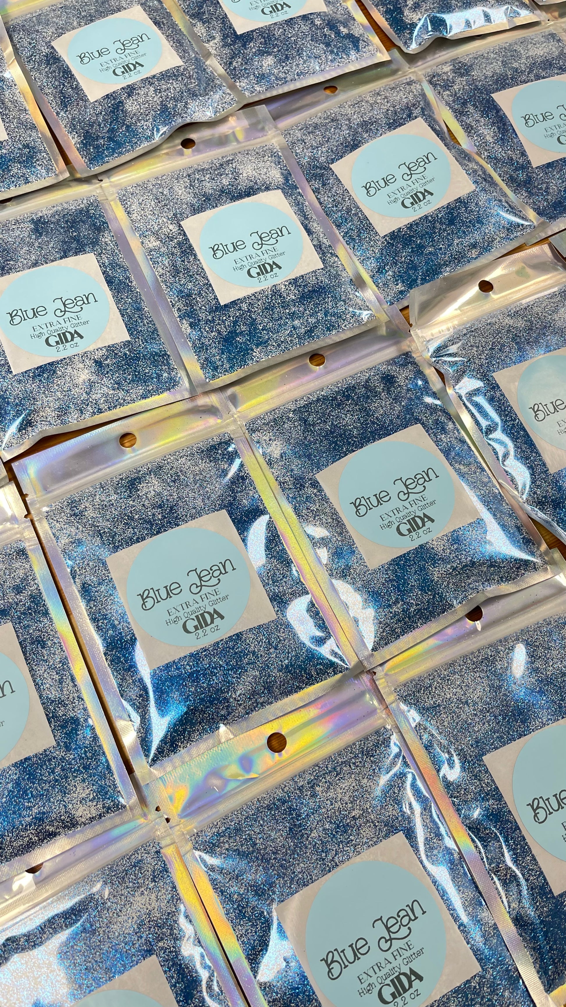 Blue Jean Extra Fine Glitter - 2.2 oz - GIDA DESIGN 
