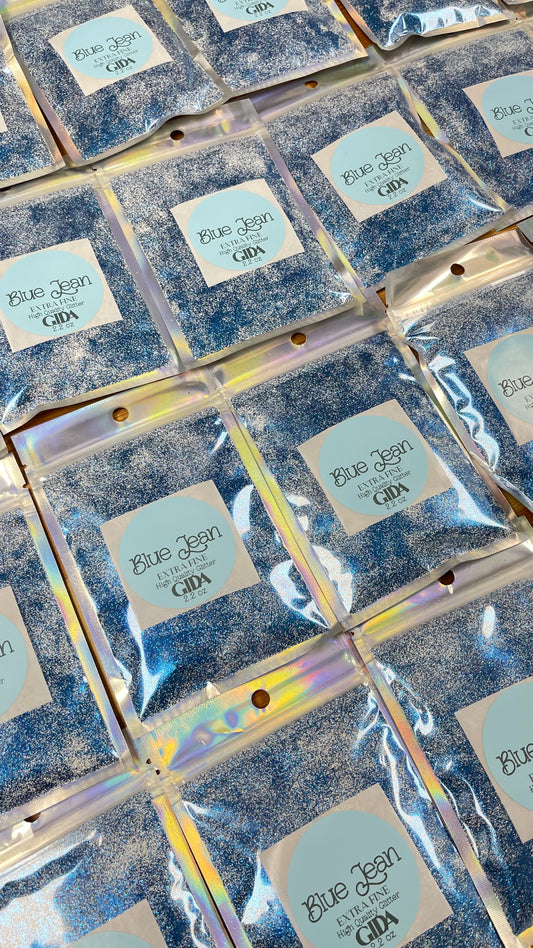 Blue Jean Extra Fine Glitter - 2.2 oz - GIDA DESIGN 