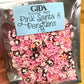 Pink Santa & Penguins Polymer clay 1 oz - GIDA DESIGN 
