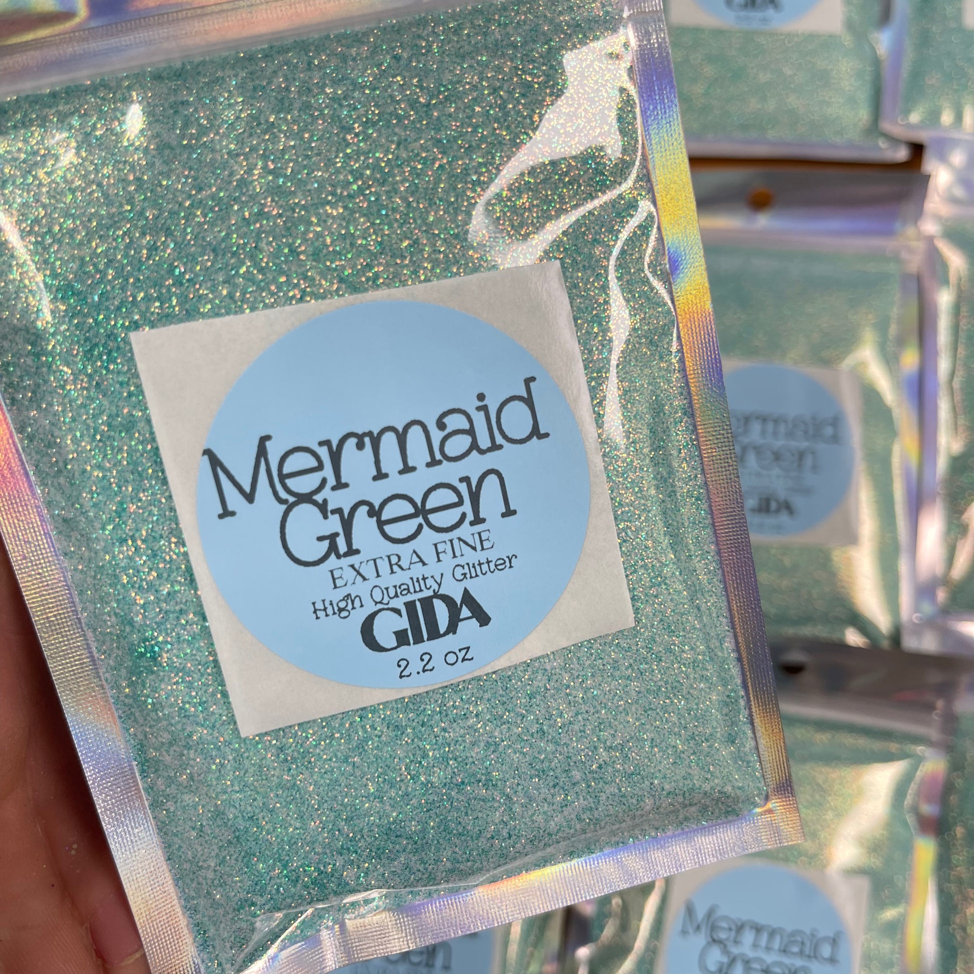 Mermaid Green Glitter - 2.2 oz - GIDA DESIGN 