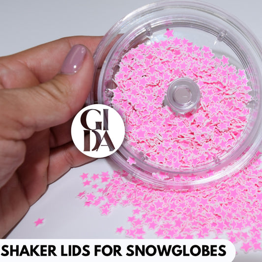 Shaker Lid/Acrylic Double Wall/Double Wall Snow globes Lids - GIDA DESIGN 