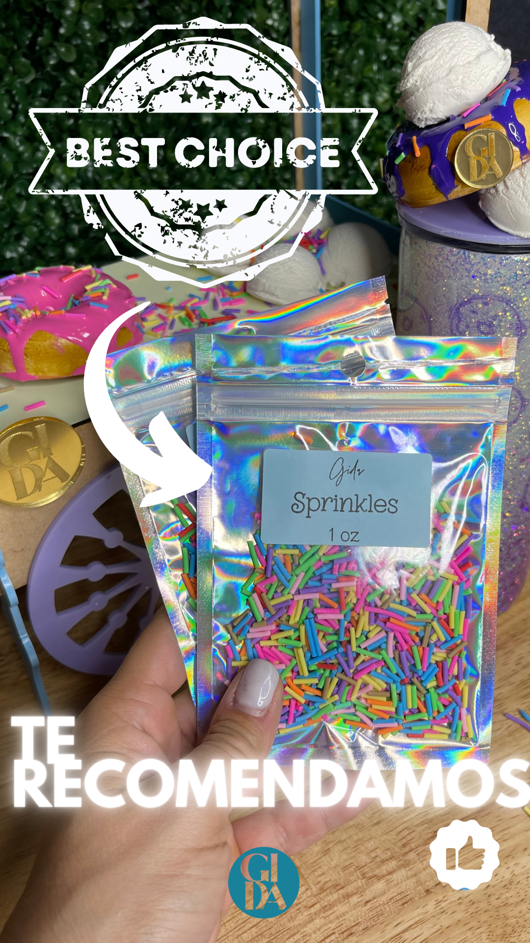 Sprinkles Polymer clay 1 oz - GIDA DESIGN 
